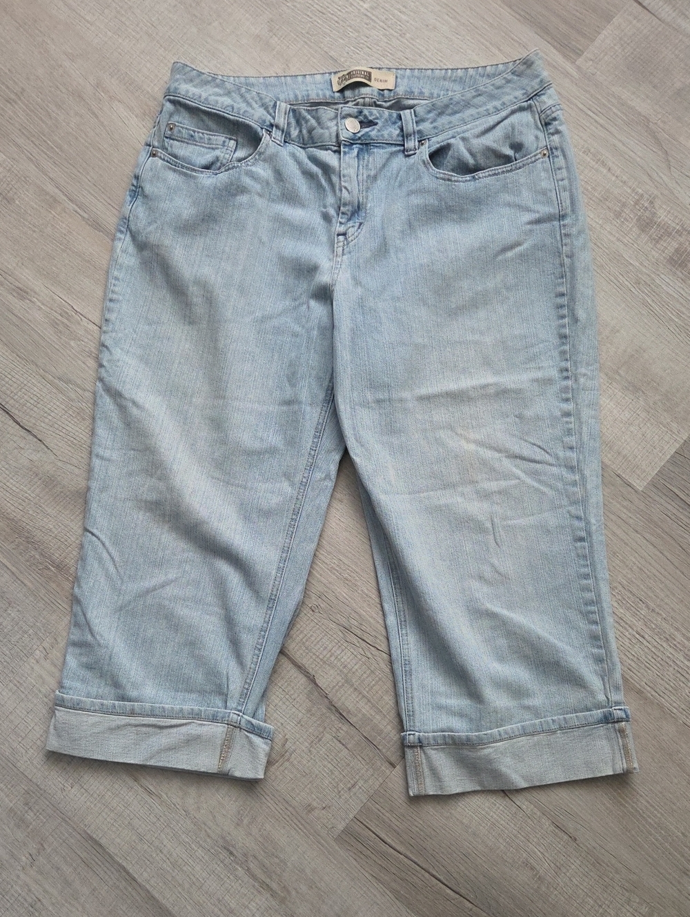 Route 66 Light Blue Denim Capri Size 18W